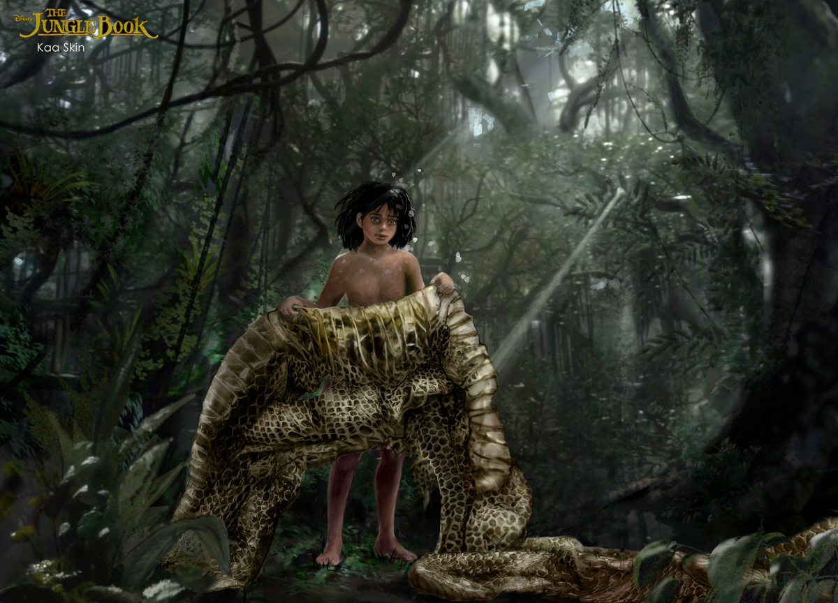 Andrea Dopaso-Mowgli finds Kaa skin